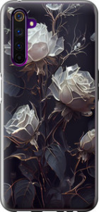 Чехол для Realme 6 Pro Розы 2 (Черный)