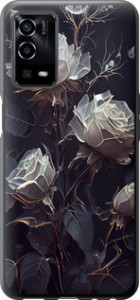 Чохол для Oppo A55 Рози 2 (Чорний)