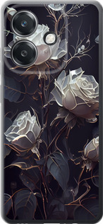 Чехол для Oppo A3 4G Розы 2 (Черный)