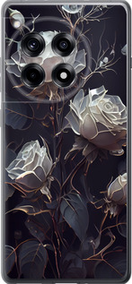 Чехол для OnePlus 12R Розы 2 (Черный)