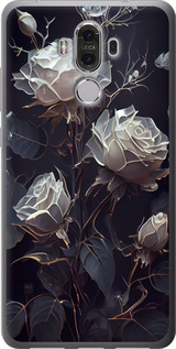 Чехол для Huawei Mate 9 Розы 2 (Черный)