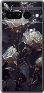 Чехол для Google Pixel 7 Pro Розы 2 (Черный)