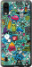 Чехол для ZTE Blade A5 2020 Стикер бомбинг 1 (Зеленый)