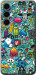 Чохол для Samsung Galaxy S24 FE Стікер бомбінг 1 (Зелений)