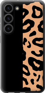 Чохол для Samsung Galaxy S23 Пятна леопарда (Оранжевий)