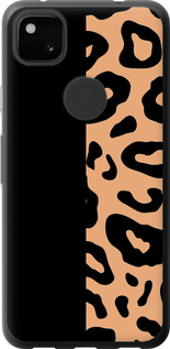 Чохол для Google Pixel 4A Пятна леопарда (Оранжевий)