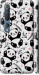 Чехол для Xiaomi Mi 10 Панды (Белый)
