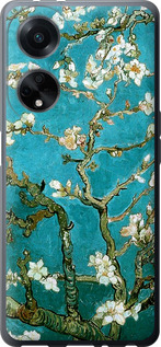 Чехол для Oppo A98 Винсент Ван Гог. Сакура (Голубой)