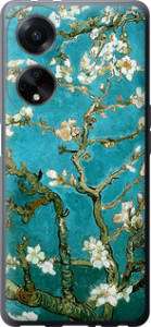 Чехол для Oppo A98 Винсент Ван Гог. Сакура (Голубой)