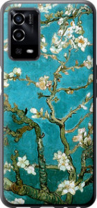 Чехол для Oppo A55 Винсент Ван Гог. Сакура (Голубий)