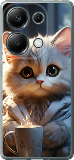 Чехол для Xiaomi Redmi Note 13 Pro 4G White cat