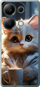 Чохол для Xiaomi Redmi Note 13 Pro 4G White cat