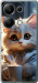 Чехол для Xiaomi Redmi Note 13 Pro 4G White cat