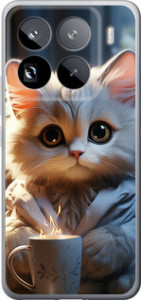 Чехол для Xiaomi 15 Pro White cat