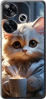 Чехол для Xiaomi Poco F6 White cat