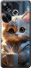 Чехол для Xiaomi Poco F6 White cat