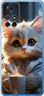 Чехол для Xiaomi Poco M4 Pro 5G White cat