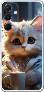 Чехол для Samsung Galaxy A55 White cat