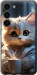 Чехол для Samsung Galaxy S23 White cat