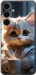 Чохол для Samsung Galaxy S24 FE White cat