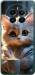 Чохол для Realme 12+ White cat