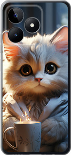 Чехол для Realme Note 50 White cat