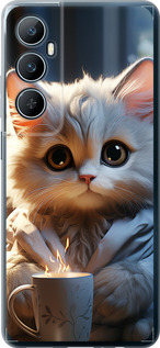 Чехол для Realme C65 4G White cat