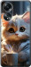 Чохол для Oppo A58 4G White cat