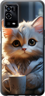 Чохол для Oppo A55 White cat