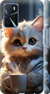 Чехол для Oppo A54s White cat