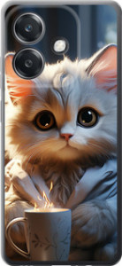 Чехол для Oppo A3 4G White cat