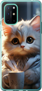 Чохол для OnePlus 8T White cat