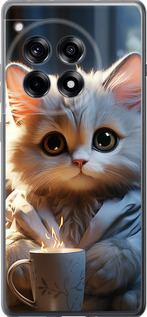 Чехол для OnePlus 12R White cat