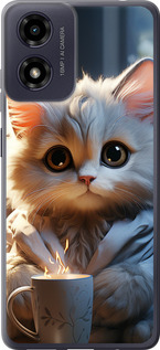 Чохол для Motorola Moto G04 White cat