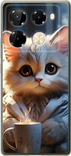 Чехол для Infinix Note 40 Pro 4G White cat