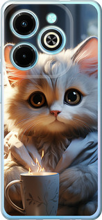 Чехол для Infinix Hot 40i White cat