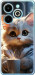 Чехол для Infinix Hot 40i White cat