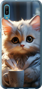 Чехол для Huawei Y6 2019 White cat