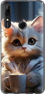 Чехол для Huawei Y9 Prime 2019 White cat