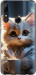 Чехол для Huawei Y9 Prime 2019 White cat