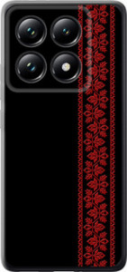 Чехол для Xiaomi 14T Pro Вышиванка 53 (Красный)