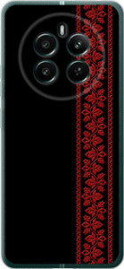 Чехол для Realme 12+ Вышиванка 53 (Червоний)