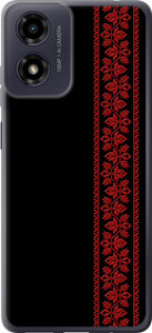 Чохол для Motorola Moto G04 Вишиванка 53 (Червоний)