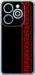 Чехол для Infinix Hot 40i Вышиванка 53 (Красный)