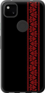 Чехол для Google Pixel 4A Вишиванка 53 (Червоний)