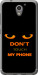 Чохол для ZTE A510 Don't touch the phone (Чорний)