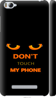 Чехол для Xiaomi Mi4i Don't touch the phone (Черный)