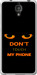 Чехол для Xiaomi Mi4 Don't touch the phone (Черный)