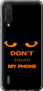Чехол для Xiaomi Mi 9 Lite Don't touch the phone (Черный)