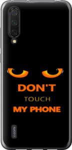 Чехол для Xiaomi Mi 9 Lite Don't touch the phone (Черный)